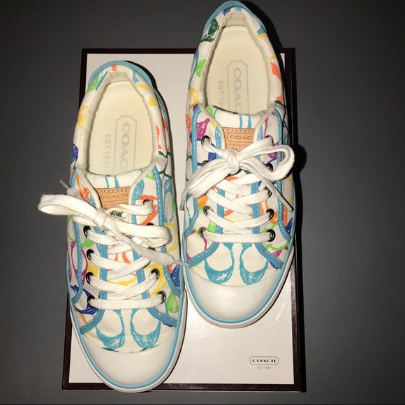 coach colorful sneakers